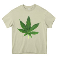 Mossy Weed leaf Heavy Core Tee - artisFamous