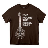 Chocolate Brown rebel bass Heavy Core Tee - artisFamous