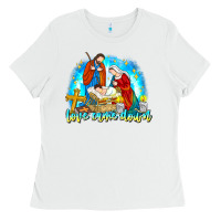 White Love Came Down Ladies Tee - CowhideDigitalArt