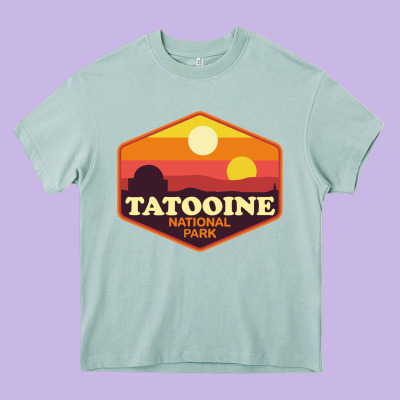Tatooine National Park Heavy Core Tee Designed By Artisfamous