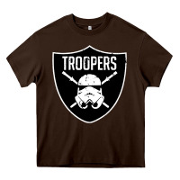 Chocolate Brown troopers Heavy Core Tee - artisFamous