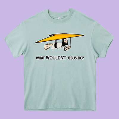 What Wouldnt Jesus Do Heavy Core Tee Designed By Artisfamous