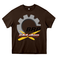 Chocolate Brown brp ski doo Heavy Core Tee - artisFamous
