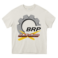 Cream brp ski doo Heavy Core Tee - artisFamous