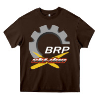 Chocolate Brown brp ski doo Heavy Core Tee - artisFamous