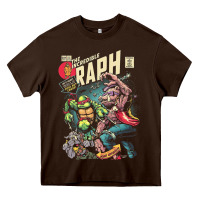Chocolate Brown the incredible raph Heavy Core Tee - artisFamous