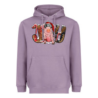 Lavender joy with pig Heavyweight Hoodie - RanaPortraitStore
