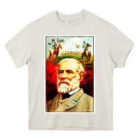 Cream lee Confederate General Heavy Core Tee - artisFamous