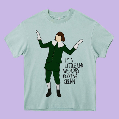 Berries And Cream Heavy Core Tee Designed By Artisfamous
