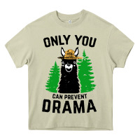 Mossy only you can prevent drama llama Heavy Core Tee - artisFamous