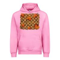 Fuchsia Pink autumn leafe backround Urban Hoodie - RanaPortraitStore