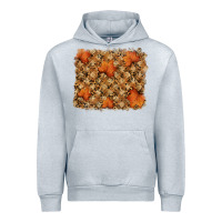 Heather Grey autumn leafe backround Urban Hoodie - RanaPortraitStore