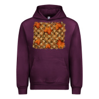 Mauve Wine autumn leafe backround Urban Hoodie - RanaPortraitStore