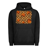Pigment Black autumn leafe backround Urban Hoodie - RanaPortraitStore