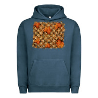 Pigment Midnight Navy autumn leafe backround Urban Hoodie - RanaPortraitStore