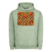 Pigment Oil Green autumn leafe backround Urban Hoodie - RanaPortraitStore