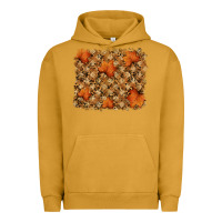 Pigment Peanut Butter autumn leafe backround Urban Hoodie - RanaPortraitStore