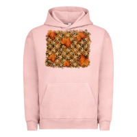 Pigment Salmon autumn leafe backround Urban Hoodie - RanaPortraitStore