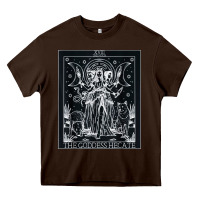 Chocolate Brown hecate tarot card triple moon goddess witch wiccan pagan Heavy Core Tee - artisFamous
