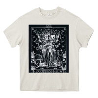 Cream hecate tarot card triple moon goddess witch wiccan pagan Heavy Core Tee - artisFamous