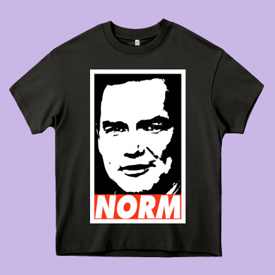 Norm Macdonald Heavy Core Tee Designed By Artisfamous