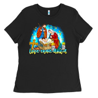 Black Love Came Down Ladies Tee - CowhideDigitalArt