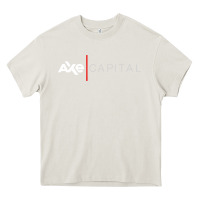 Cream axe capital Heavy Core Tee - artisFamous