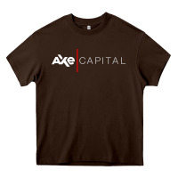 Chocolate Brown axe capital Heavy Core Tee - artisFamous
