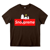 Chocolate Brown snoopreme Heavy Core Tee - artisFamous