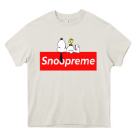 Cream snoopreme Heavy Core Tee - artisFamous