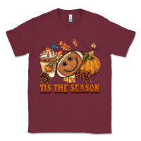 Burgundy tis the season football Classic Tee - BarkalooDesign