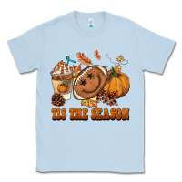 Dusty Blue tis the season football Classic Tee - BarkalooDesign
