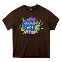 Chocolate Brown Cure ableism not Autism Heavy Core Tee - FaDigitalArtStudio