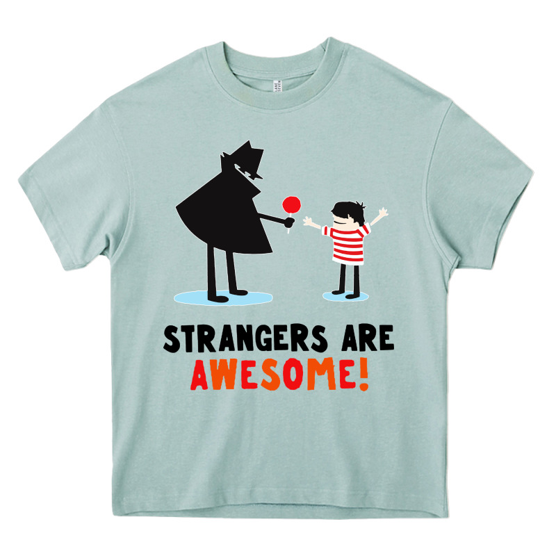 Strangers Are Awesome Heavy Core Tee by artisFamous | Teevron