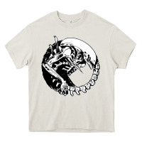 Cream xenomorph Heavy Core Tee - artisFamous
