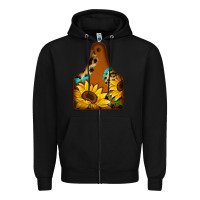 Black cowtag Zipper Hoodie - Jasminsmagicworld