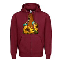 Burgundy cowtag Zipper Hoodie - Jasminsmagicworld