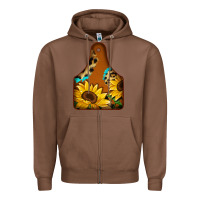 Chestnut cowtag Zipper Hoodie - Jasminsmagicworld