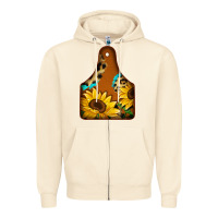 Sandshell cowtag Zipper Hoodie - Jasminsmagicworld