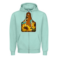 Seafoam cowtag Zipper Hoodie - Jasminsmagicworld