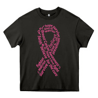Asphalt Pink Ribbon Heavy Core Tee - artisFamous