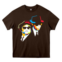 Chocolate Brown blues brothers Heavy Core Tee - artisFamous