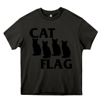 Asphalt cat flag Heavy Core Tee - artisFamous