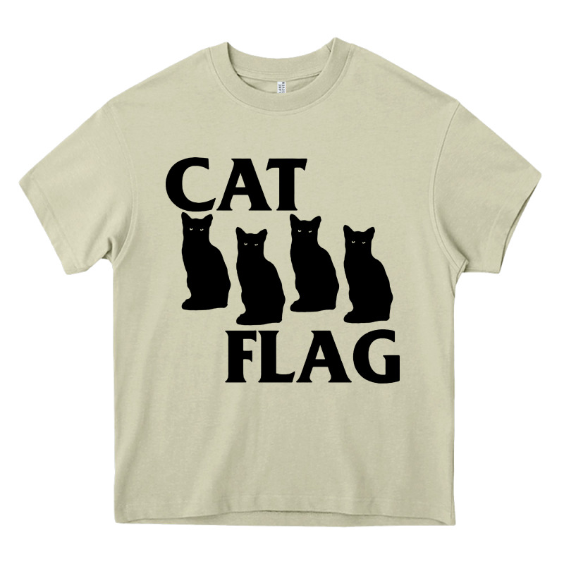 Cat Flag Heavy Core Tee by artisFamous | Teevron