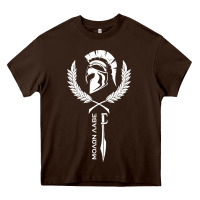 Chocolate Brown sparta krieger fitness   molon labe Heavy Core Tee - artisFamous