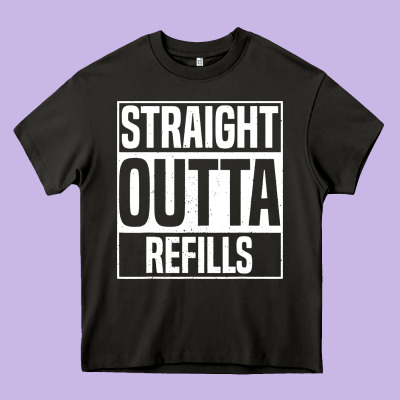 Straight Outta Refills Funny Pharmacy Technician Pharmacist Heavy Core Tee Designed By Artisfamous