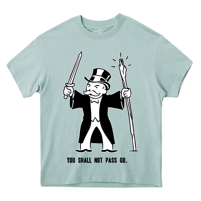 You Shall Not Pass Go Heavy Core Tee by artisFamous | Teevron
