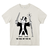 Cream you shall not pass go Heavy Core Tee - artisFamous