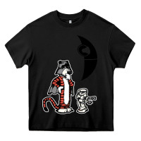 Black hobbes and calvin Heavy Core Tee - artisFamous