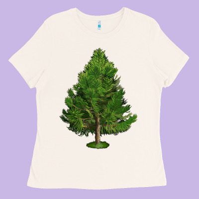 White Pine Tree Illustrations Ladies Tee Designed By Lillyallendesigns